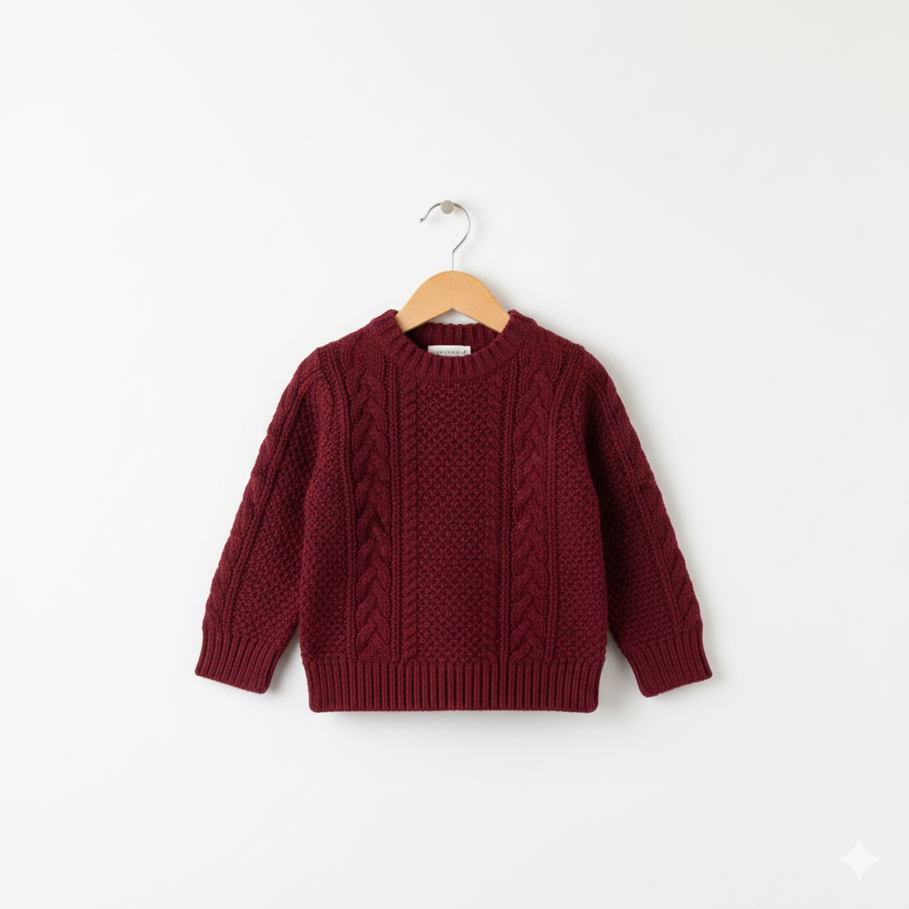 Burgundy Knit Sweater